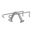 A-ANCHOR FOR 5'' SLAB, 0.671 DIAMETER, BLACK, W 5/8" /CLIP