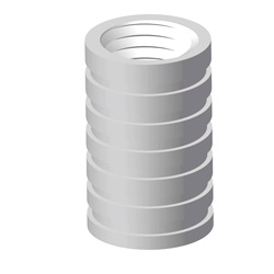 FERRULE ONLY 1/4'' 304 STAINLESS STEEL