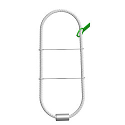 WIRE ROPE 2.0T, 18", LIGHT GREEN