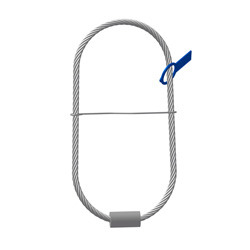 WIRE ROPE 6.3 TON 16-3/4'', 16 MM, LIGHT BLUE (750/CRATE)