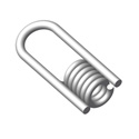 STRAIGHT COIL LOOP 1/2"X3", PLATED