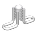 FLARED THIN SLAB FERRULE 5/8''X2-7/16'' PLATED
